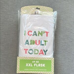 64 oz XXL Flask with Colorful Text
